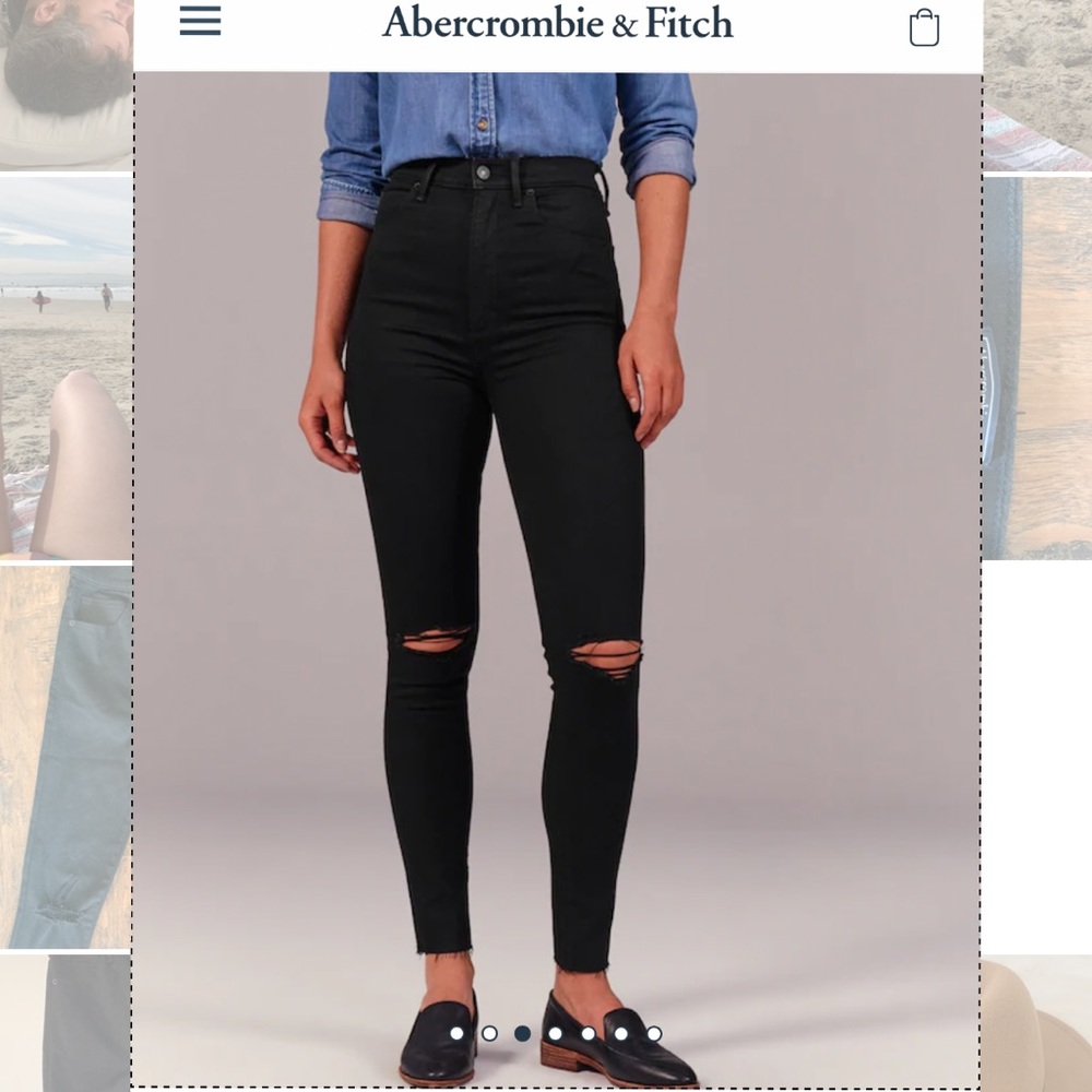 Abercrombie High Rise Super Skinny Jeans